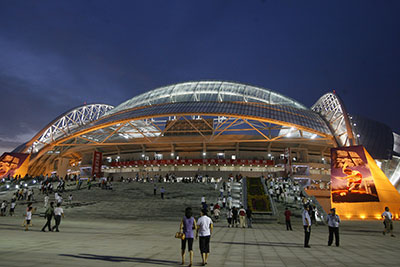 沈阳奥体中心五里河体育场夜景